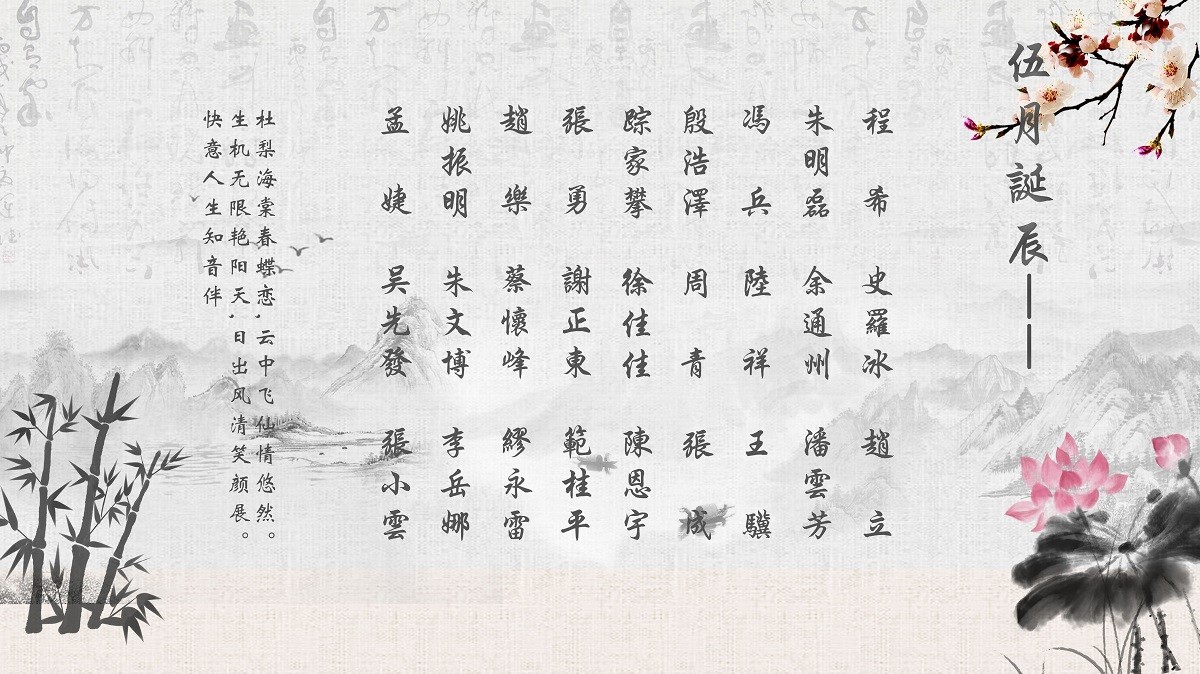 【生日祝?！抗ё?5月生日的員工生日快樂！